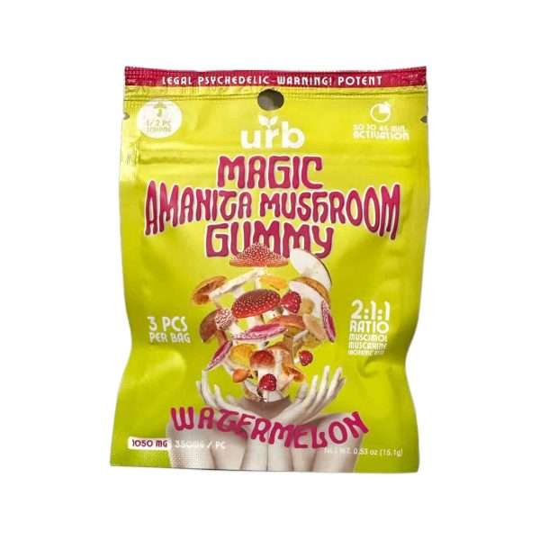 Urb magic amanita mushroom gummy